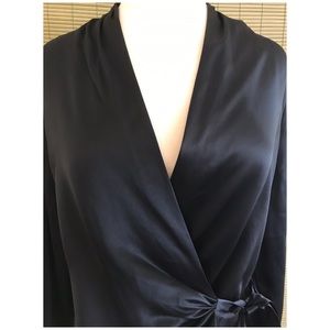 The Limited 100% Silk Wrap Top